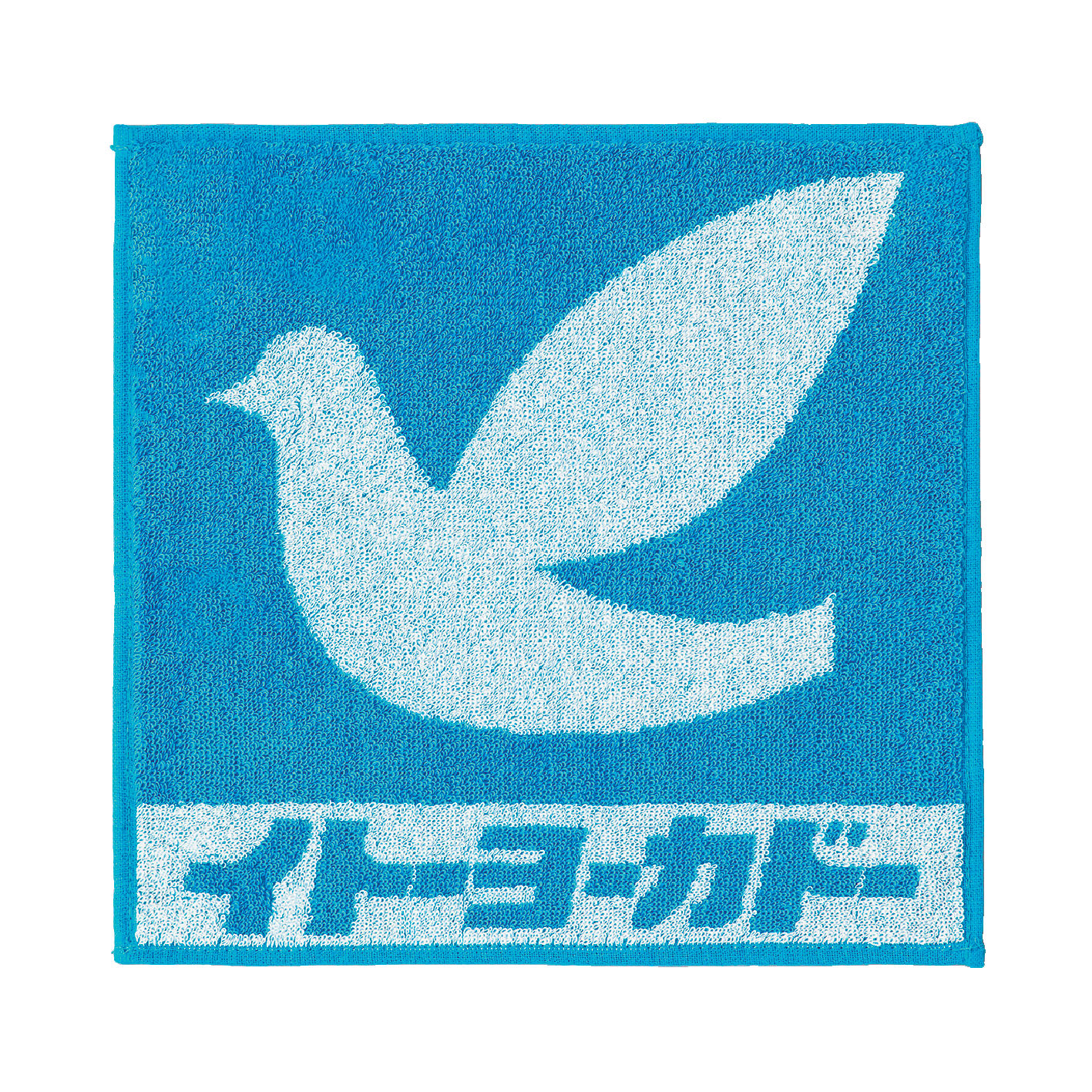 ハト柄タオルハンカチ（約 25×25cm）価格：385円