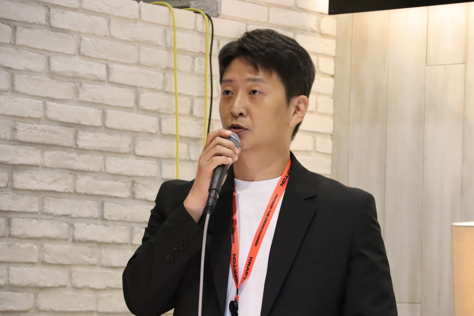 登壇した「ミメシス」ディレクターのアン・ジェホン氏