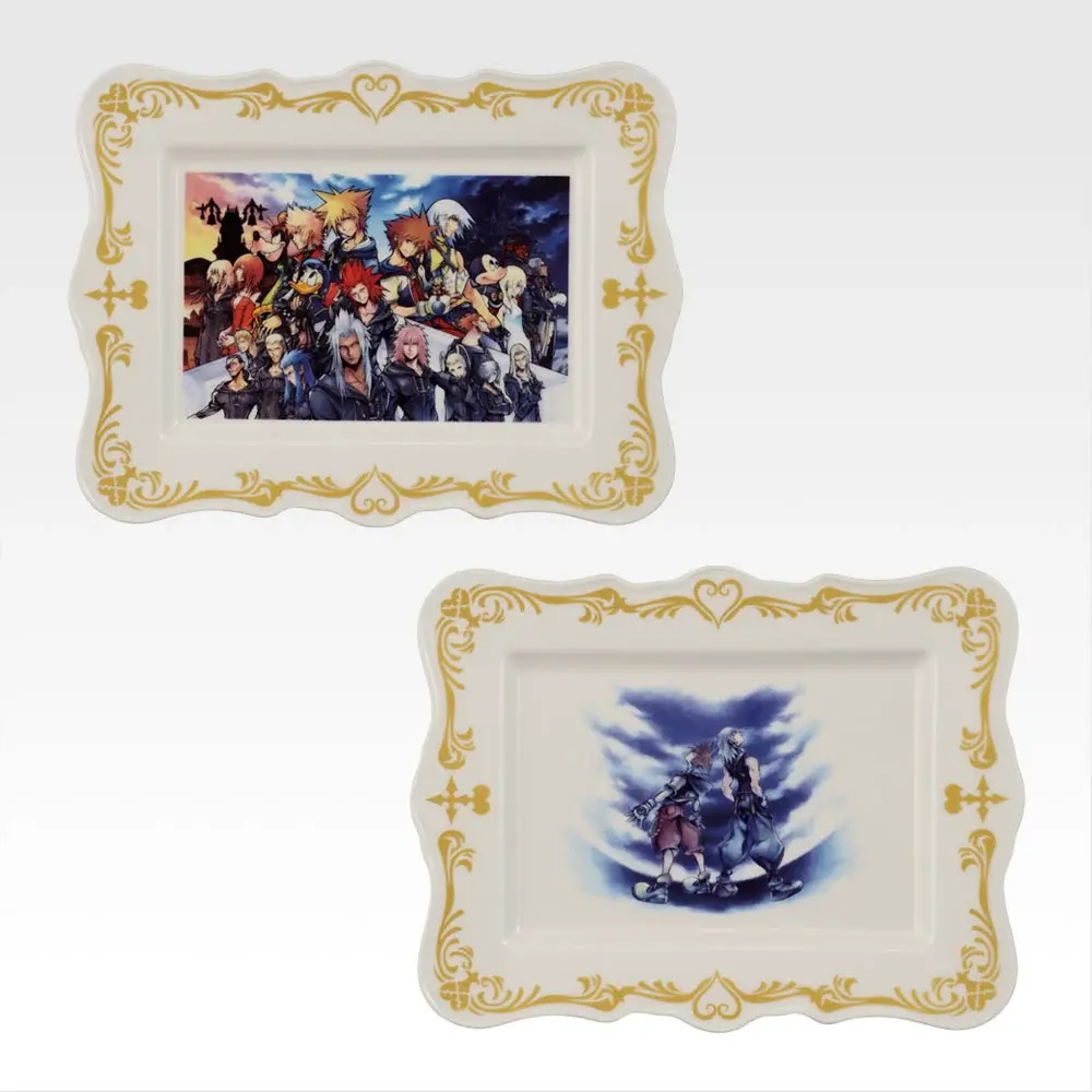 「KINGDOM HEARTS」の美麗なイラストを陶磁器の皿に表現したアートディッシュ