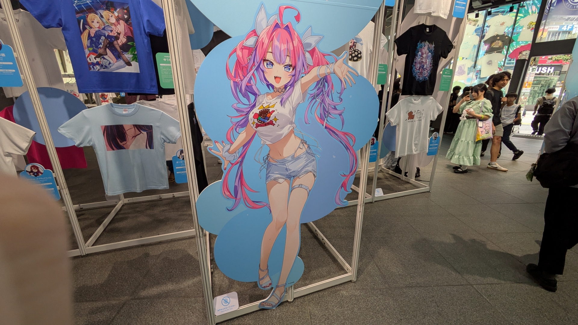 会場の各所にはKVのホロメンたちが配置されている