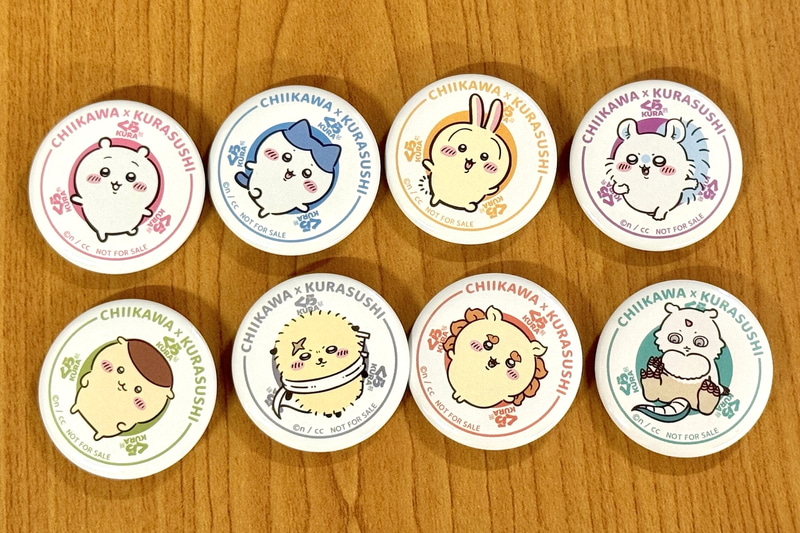缶バッジは全8種
