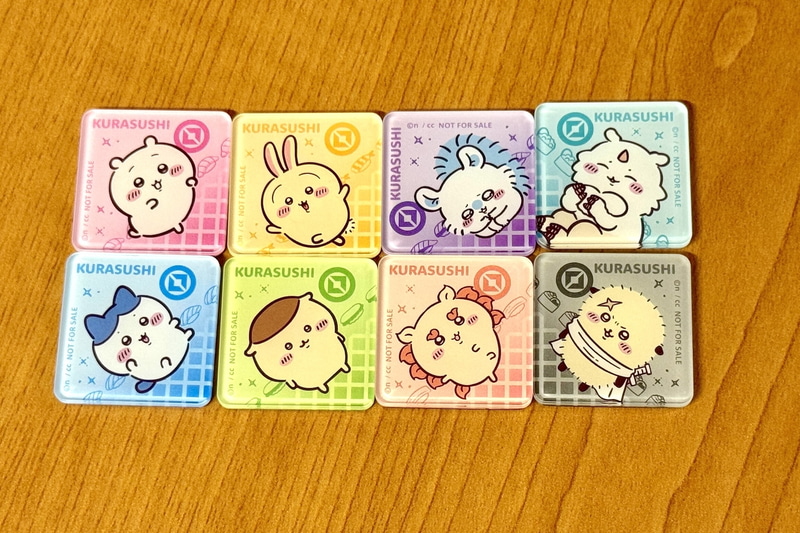 アクリルマグネットは全8種
