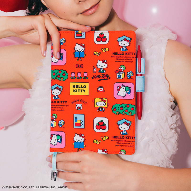 カズンサイズ(A5)手帳カバー「HELLO KITTY/手帳となかよし」