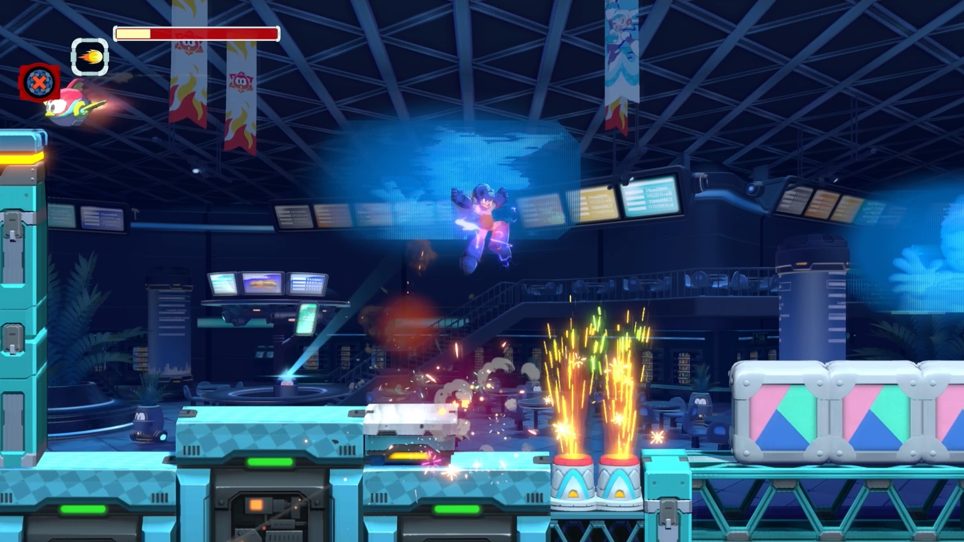 ロックマンシリーズらしい横スクロールアクションの面白さもバッチリ！