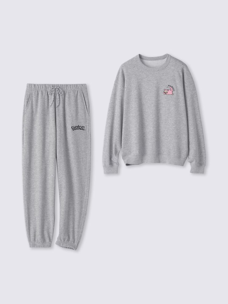 スウェットラウンジセット(長袖＆ロングパンツ) Pokémon カラー: 03 GRAY 3,990円