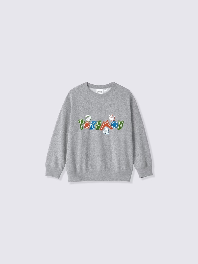 KIDSスウェットプルオーバー Pokémon カラー: 03 GRAY 1,990円
