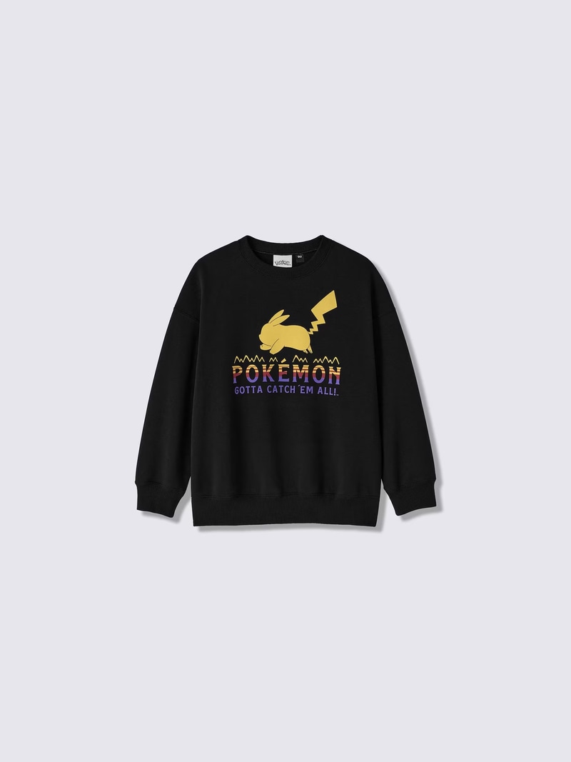 KIDSスウェットプルオーバー Pokémon カラー: 09 BLACK GRAY 1,990円