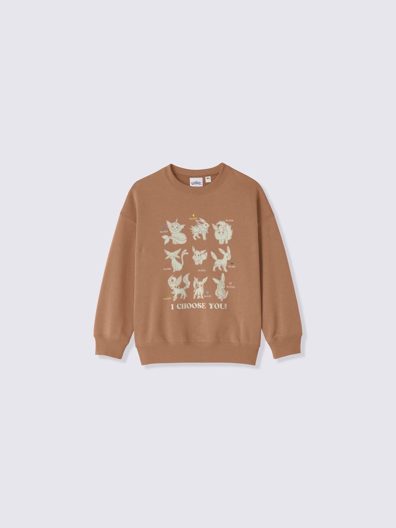 KIDSスウェットプルオーバー Pokémon カラー: 34 BROWN 1,990円