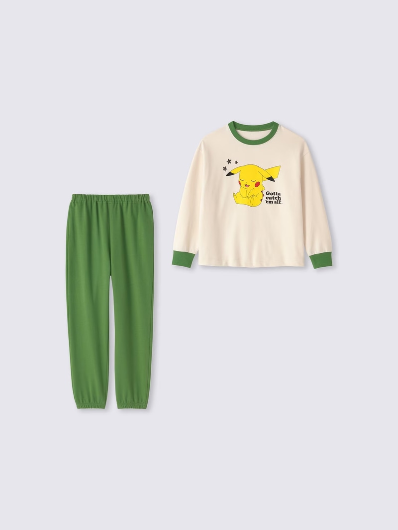 KIDSコットンスウェットラウンジセット Pokémon カラー: 30 NATURAL 1,990円