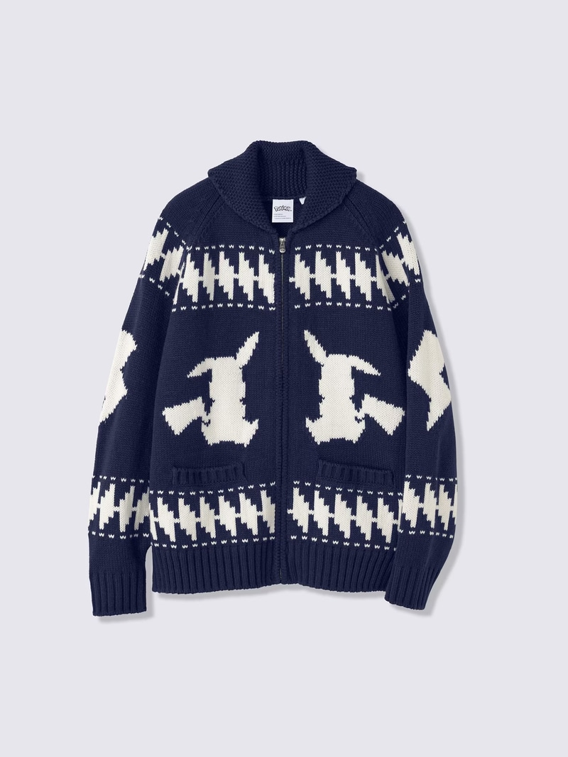 フルジップニットジャケット Pokémon カラー: 69 NAVY 4,990円