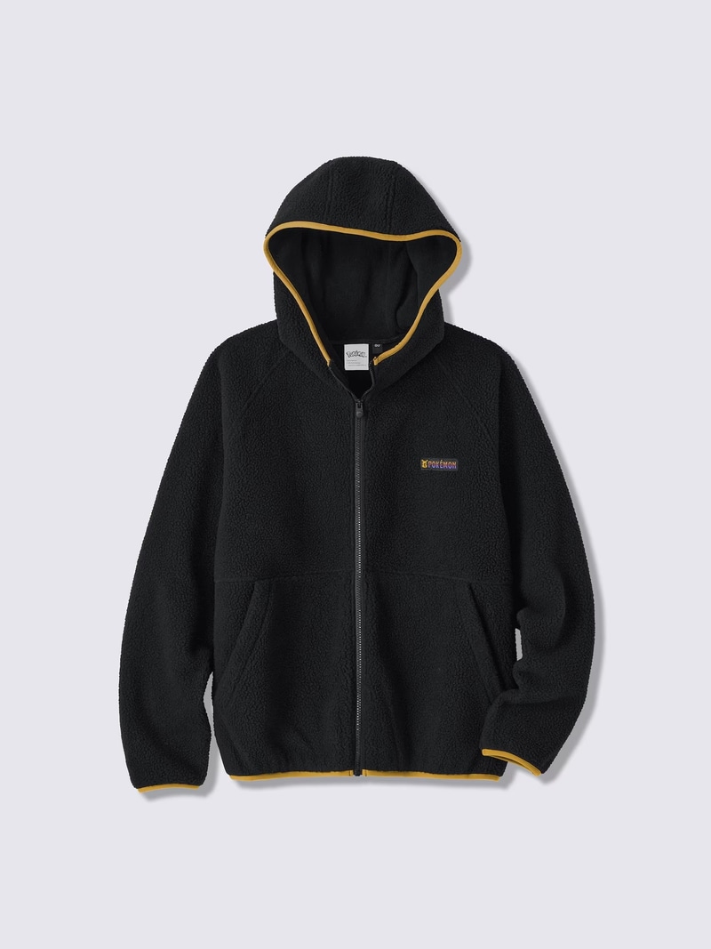 フリースフルジップパーカ Pokémon カラー: 09 BLACK 3,990円