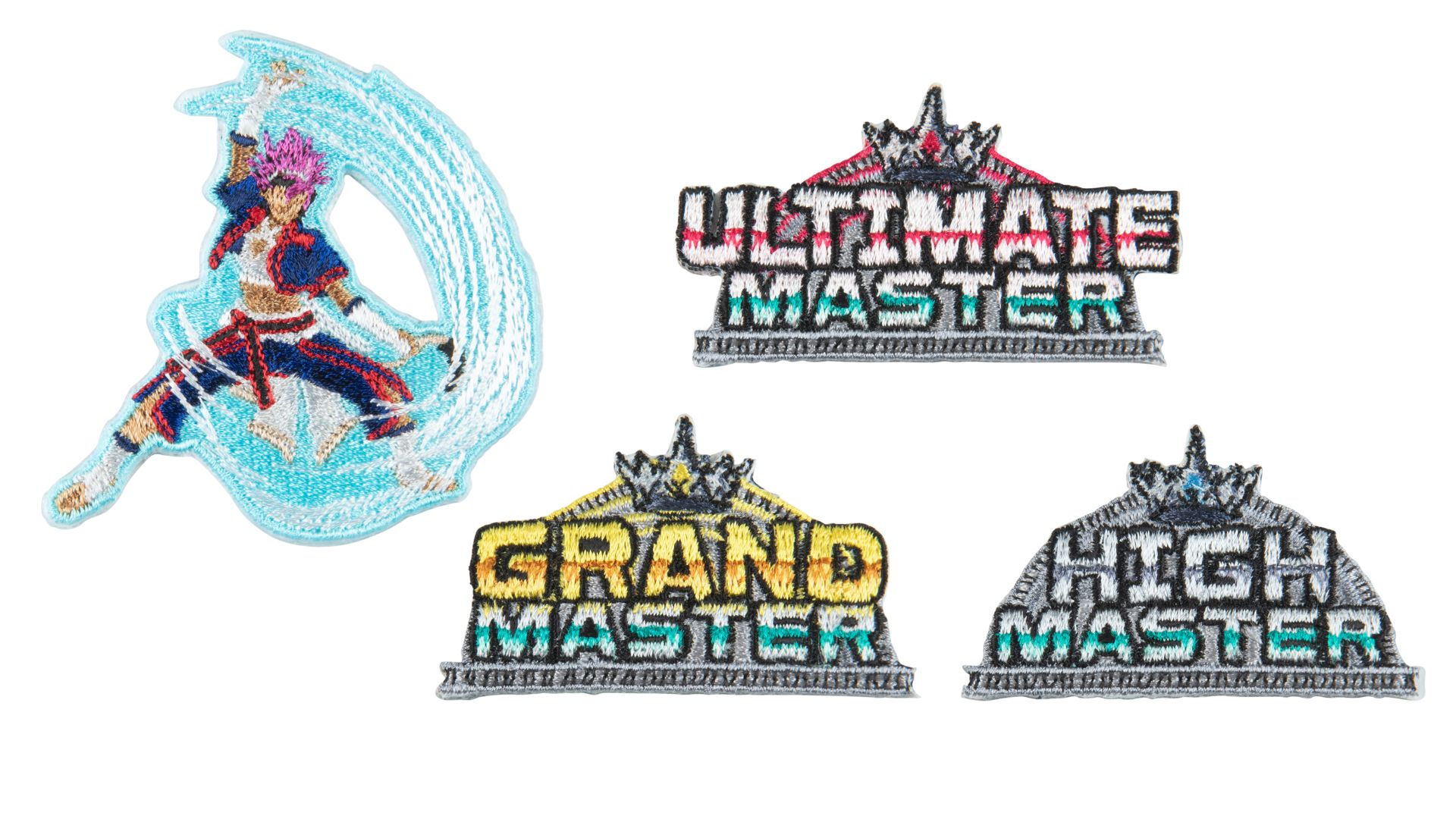 ストリートファイター 6 刺繍ステッカー（ヤスミン/ULTIMATE MASTER/GRAND MASTER/HIGH MASTER） 各1,300円（※TGS会場限定価格）