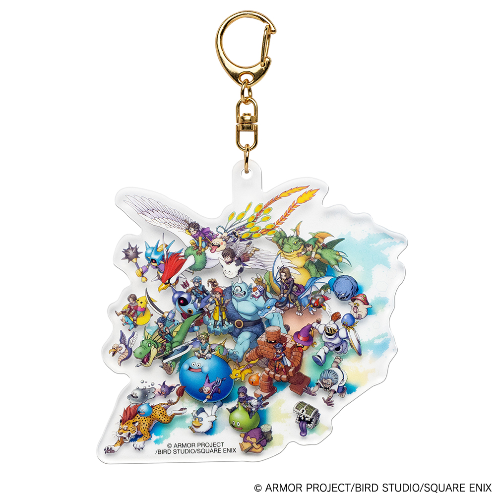 「ドラゴンクエスト　アクリルキーホルダー　40周年記念Ver.」価格：1,430円、「ドラゴンクエスト　トートバッグ　40周年記念Ver.」価格：3,080円