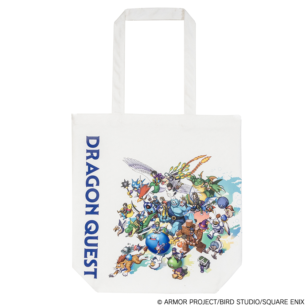 「ドラゴンクエスト　アクリルキーホルダー　40周年記念Ver.」価格：1,430円、「ドラゴンクエスト　トートバッグ　40周年記念Ver.」価格：3,080円