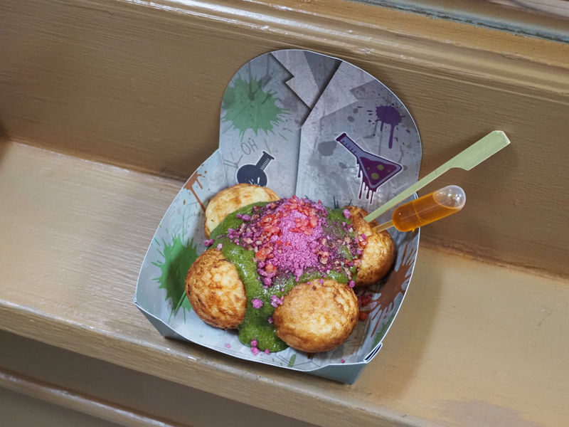 バースト！ ゾンビ・サイエンス部の実験たこ焼き ～UMAMIガーリックオイル付き～ 価格：800円