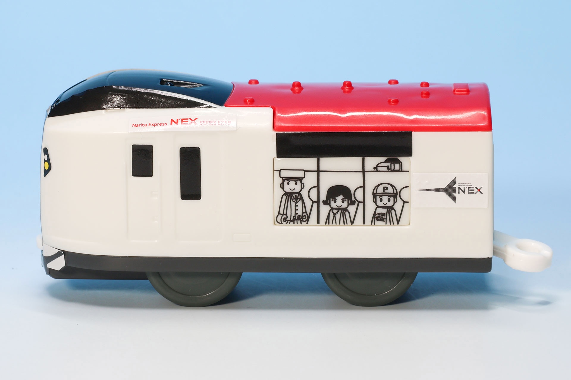 車両の中のイラストも描かれている