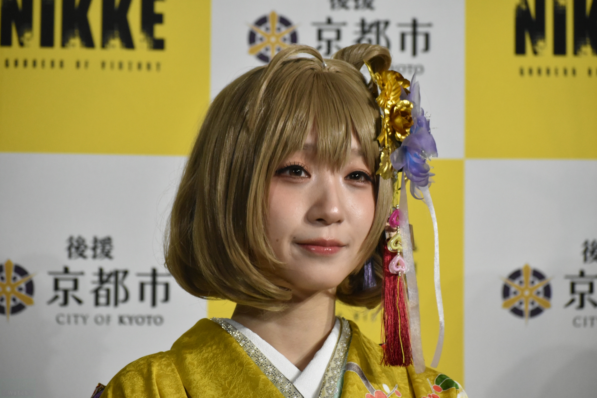「着物に身を包んだニケたちを見てほしい」と語った伊織もえさん