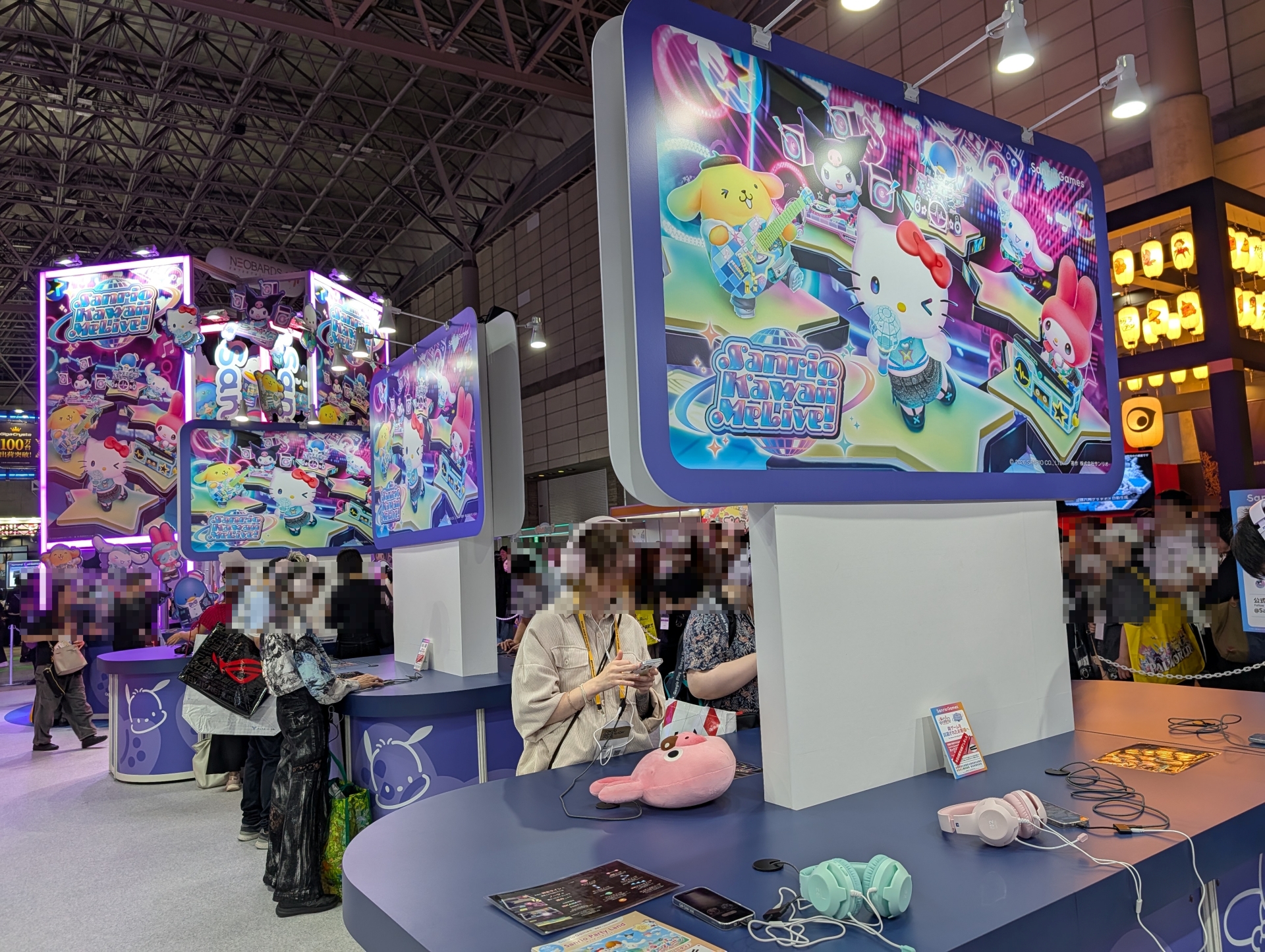 「Sanrio Kawaii Me Live!」の試遊ブース