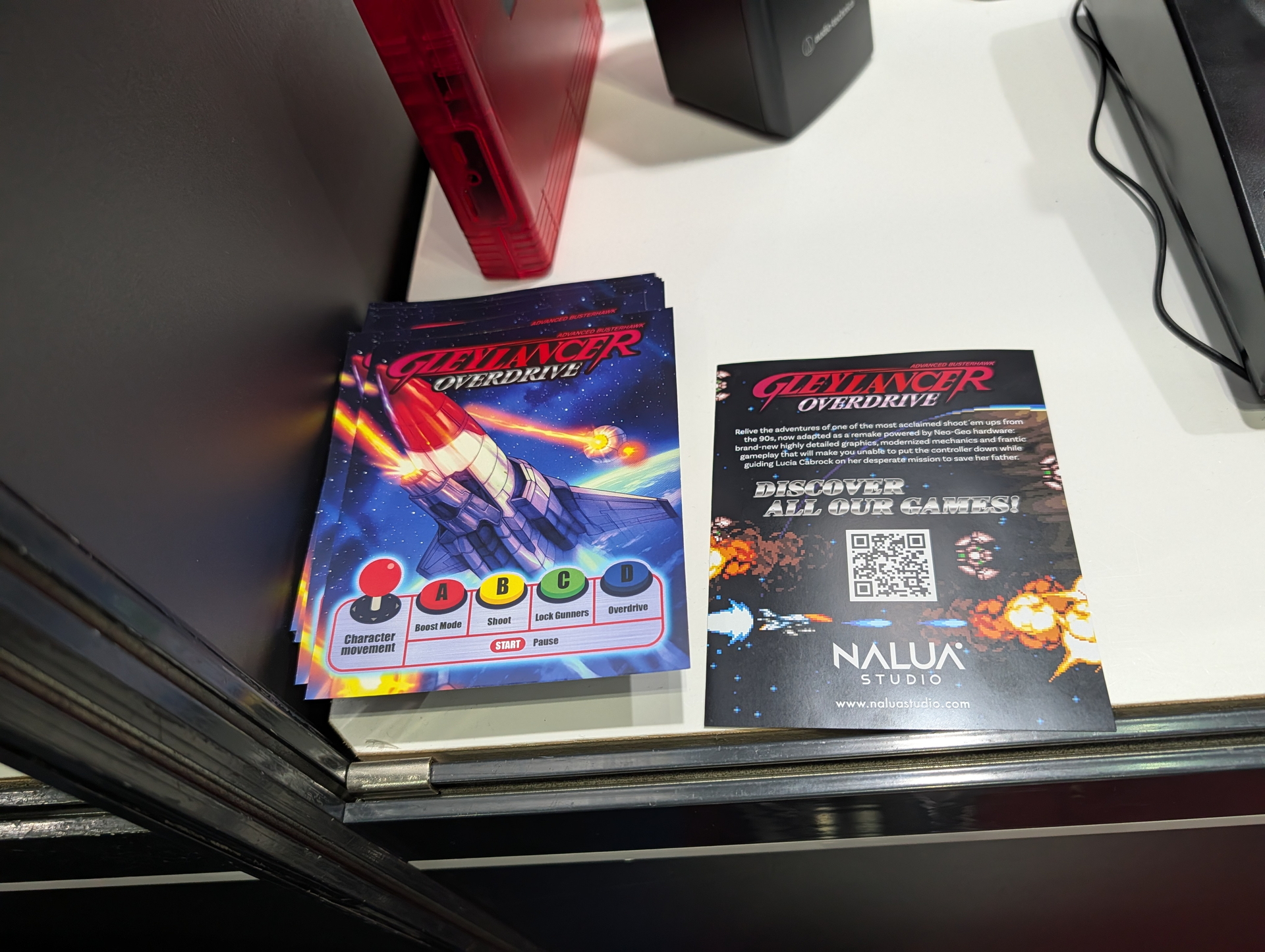 会場では操作方法が書かれたシートが配布されていた