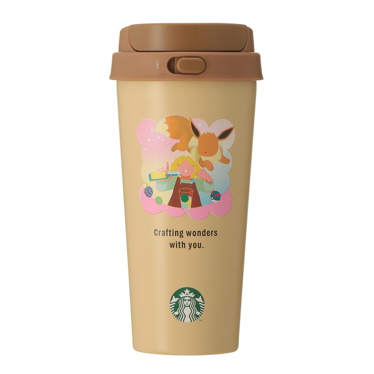 『Pokémon + STARBUCKS ステンレス TOGO ボトル 473ml ピカチュウ/フシギダネ/ヒトカゲ/ゼニガメ/イーブイ/コーヒーコネクション』 各6,600円