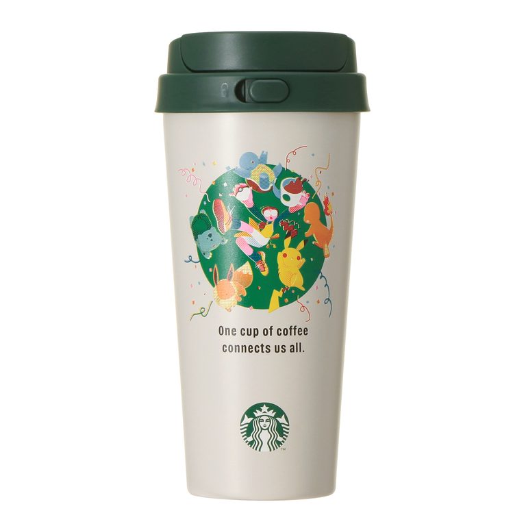 『Pokémon + STARBUCKS ステンレス TOGO ボトル 473ml ピカチュウ/フシギダネ/ヒトカゲ/ゼニガメ/イーブイ/コーヒーコネクション』 各6,600円