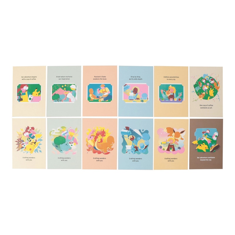 『Pokémon + STARBUCKS アートポスター コーヒーコネクション/コーヒーアドベンチャー』 各2,500円