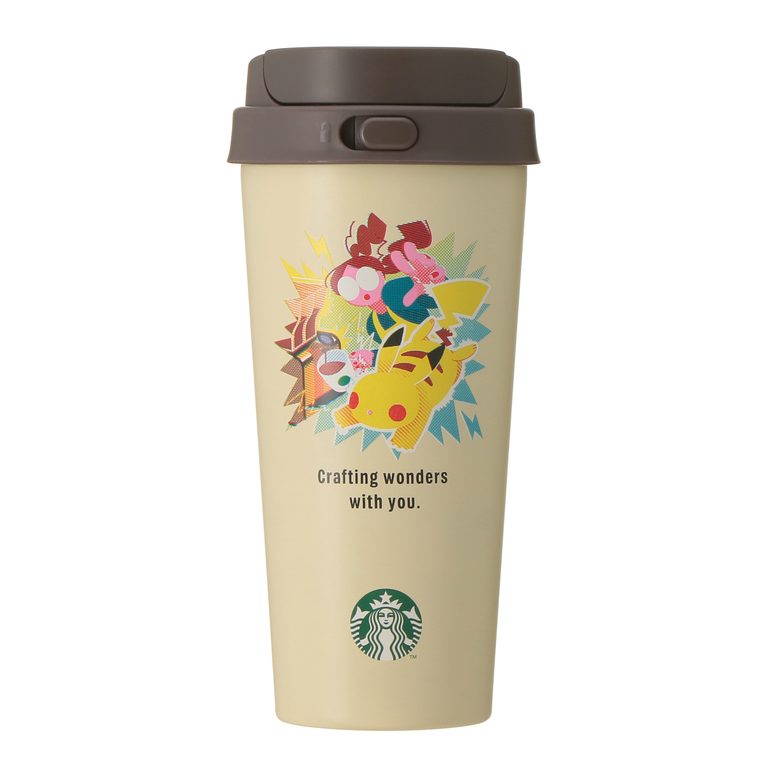 『Pokémon + STARBUCKS ステンレス TOGO ボトル 473ml ピカチュウ/フシギダネ/ヒトカゲ/ゼニガメ/イーブイ/コーヒーコネクション』 各6,600円