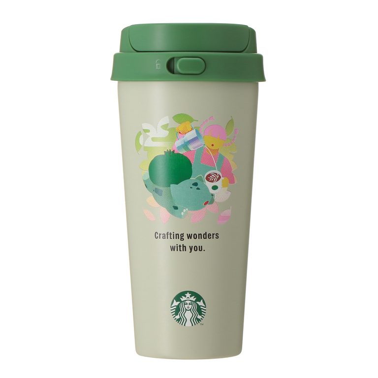 『Pokémon + STARBUCKS ステンレス TOGO ボトル 473ml ピカチュウ/フシギダネ/ヒトカゲ/ゼニガメ/イーブイ/コーヒーコネクション』 各6,600円