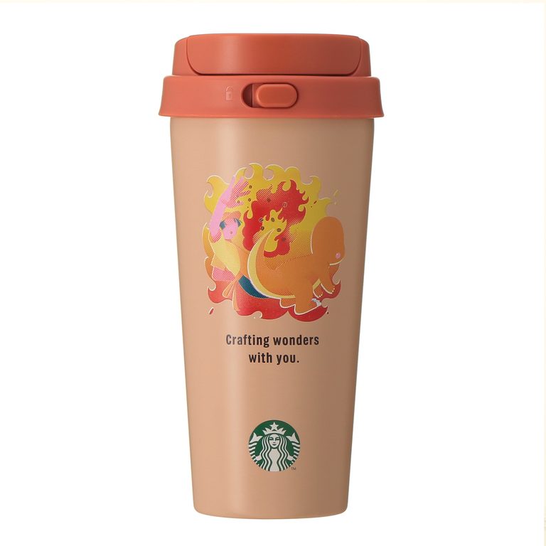 『Pokémon + STARBUCKS ステンレス TOGO ボトル 473ml ピカチュウ/フシギダネ/ヒトカゲ/ゼニガメ/イーブイ/コーヒーコネクション』 各6,600円
