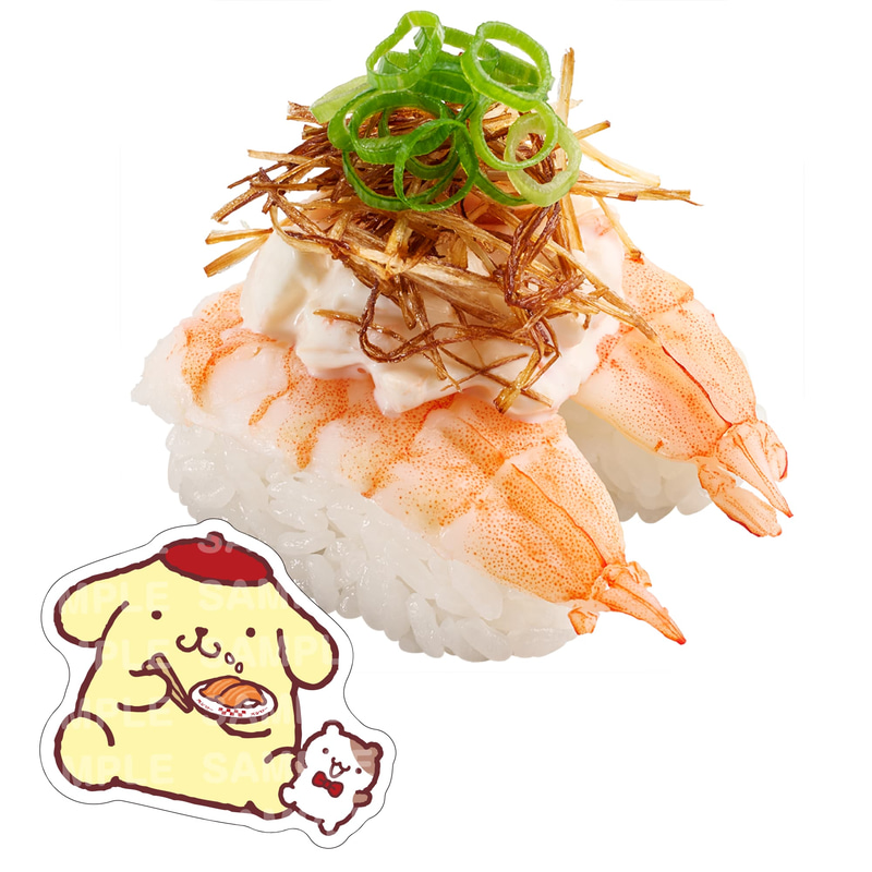第1弾 ポムポムプリン コラボピック付き エビエビサラダ 280円〜 ※コラボピックの手配総数29.7万枚分が完売次第終了