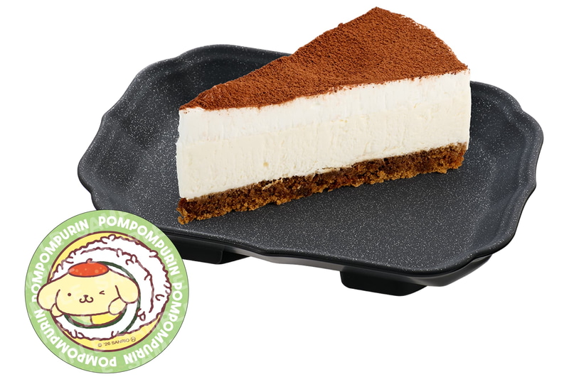 第1弾 ポムポムプリン コラボステッカー付き ティラミスケーキ 380円〜 ※コラボステッカーの手配総数23.4万枚分が完売次第終了
