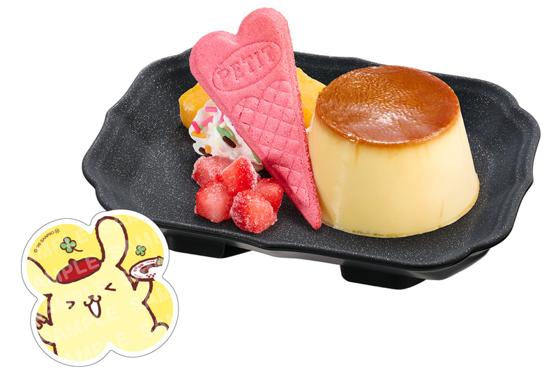 第2弾 ポムポムプリン コラボステッカー付き プリンアラモード 380円〜 ※コラボステッカーの手配総数20.7万枚分が完売次第終了