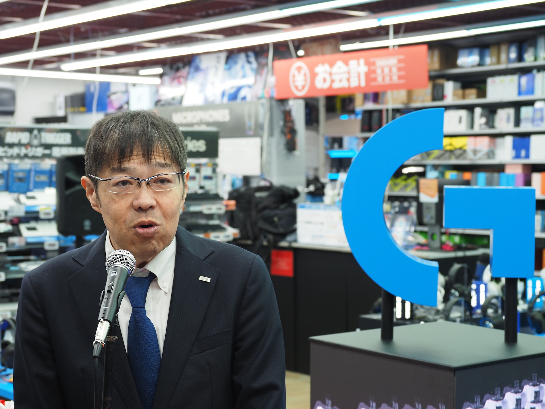 ソフマップ代表取締役社長の中阿地信介氏
