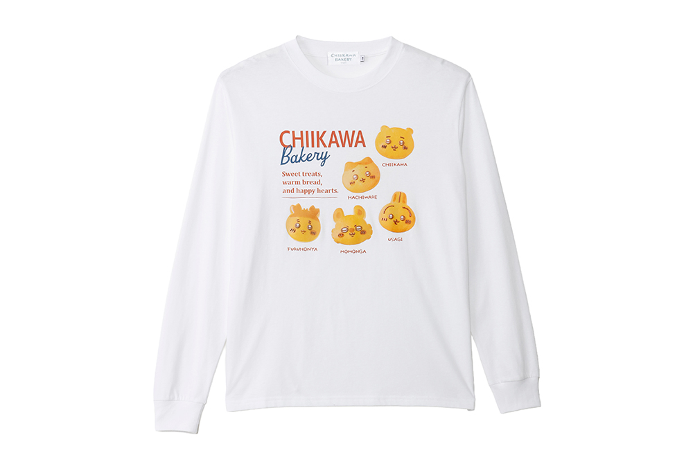 長袖 T シャツ メニュー ホワイト（M/L) 価格：4,950円