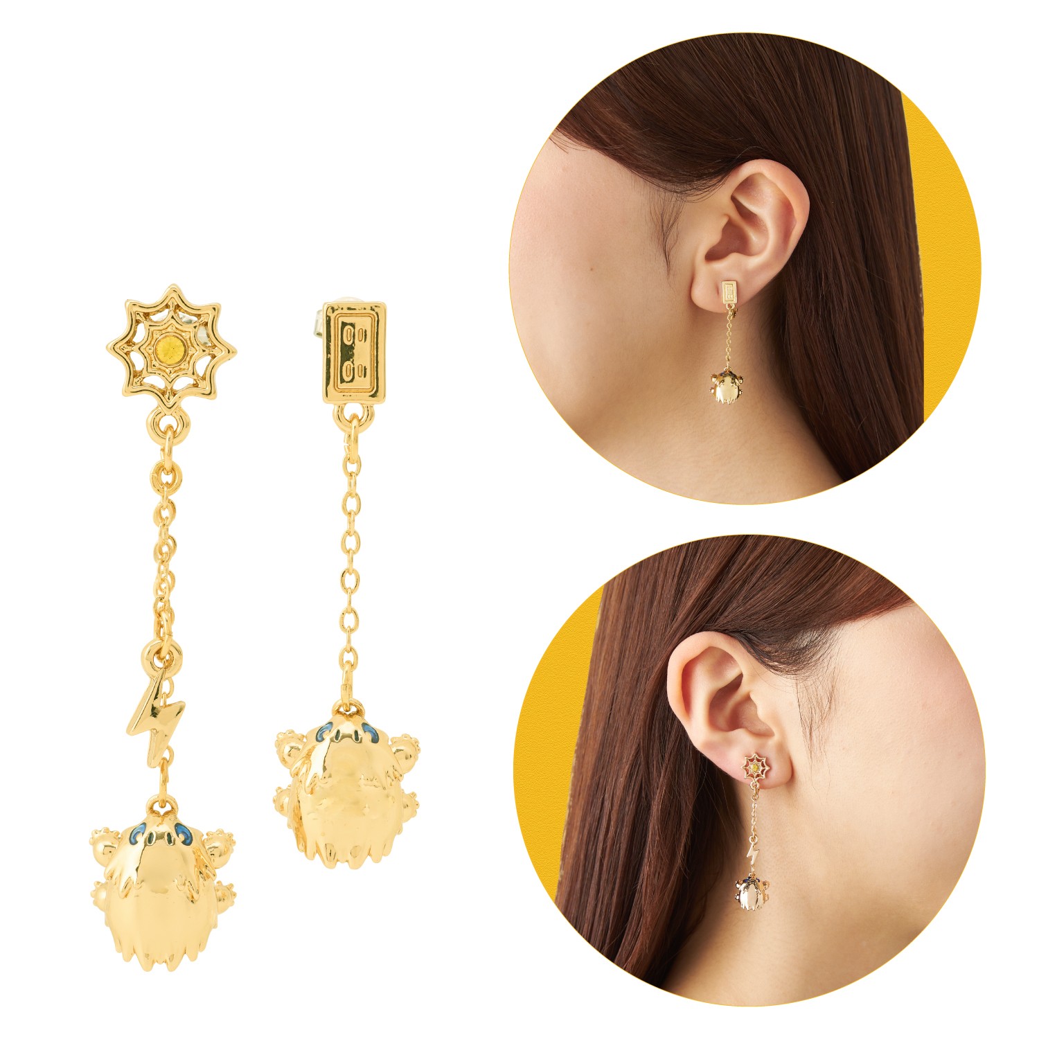 ピアス でんきちょーだい！ バチュル 価格：1,760円/イヤリング でんきちょーだい！ バチュル 価格：1,760円