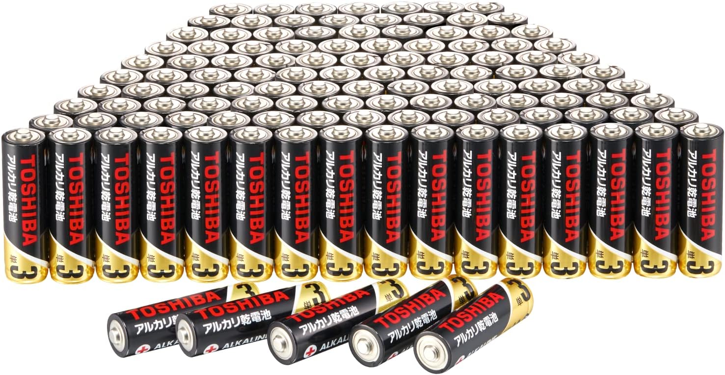 TOSHIBA(東芝) アルカリ乾電池 単3形 120本入 1.5V 使用推奨期限 10年保存 液漏れ防止構造 Zシリーズ LR6Z 120P