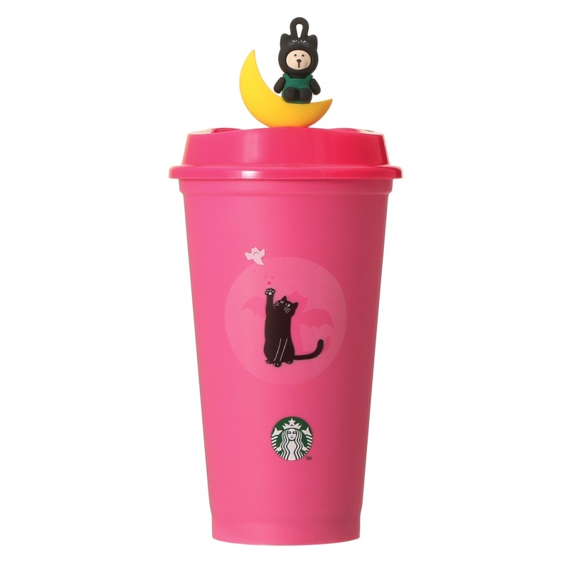 [10月8日20時オンラインストア先行発売] ハロウィン2026カラーチェンジングリユーザブルカップ473ml＋ハロウィン2026リユーザブルカップ専用ドリンクホールキャップベアリスタキャット 1,350円