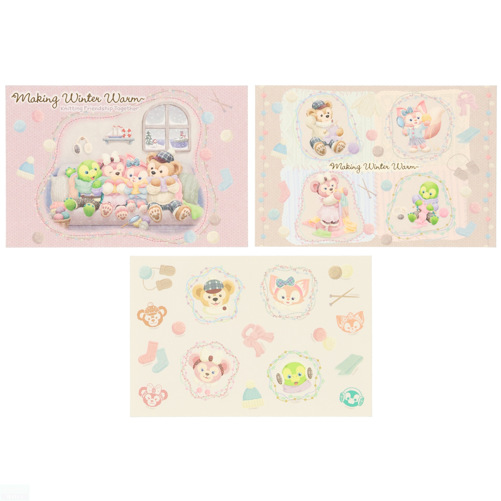 ポストカード＆シール 850円