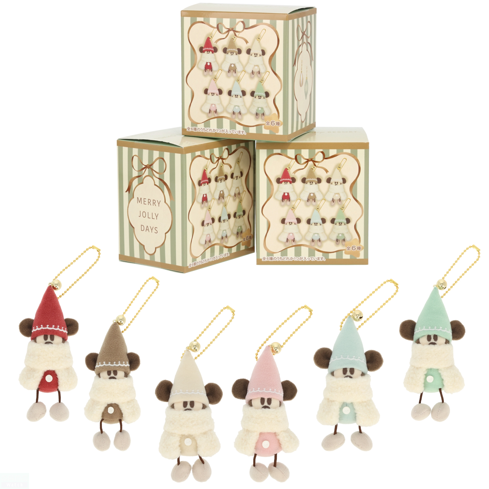ぬいぐるみチャーム 1,400円（全6種、ランダム）