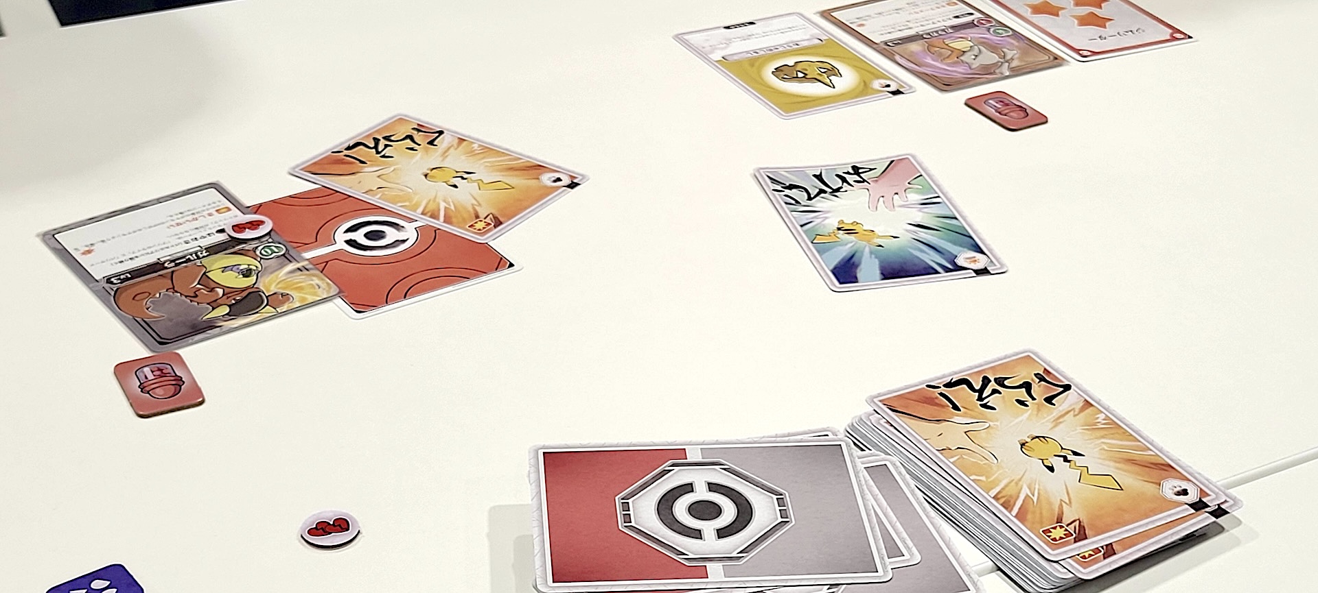 積極的な「ガルーラ」の攻撃をなんとか凌ぐ「ジムリーダー」のガラガラ！ この対面しているお二人は同じメディアの同僚だったらしいのだが、真っ先にガチンコバトルを始めたのが非常に面白かった