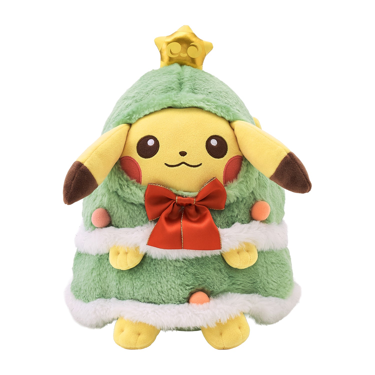 もちふわぬいぐるみ クリスマスじゅんびチュウ！ ツリーごっこピカチュウ　4,400円