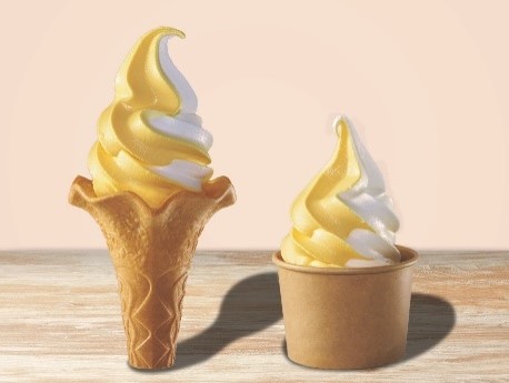 「北海道ソフトクリームさつまいもミックス」(410円)