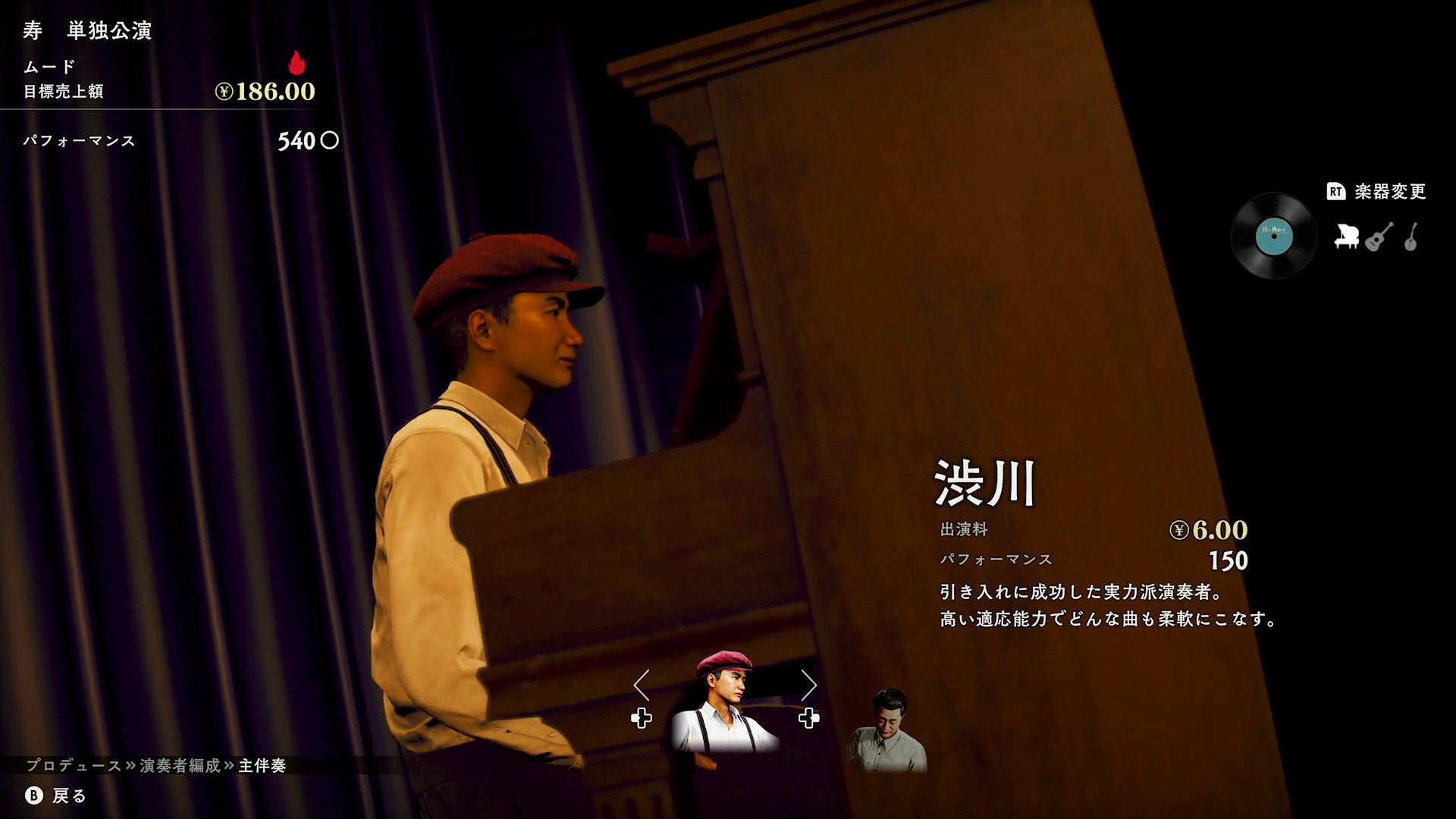 どんなメンバーで公演に挑むかも重要なポイントだ