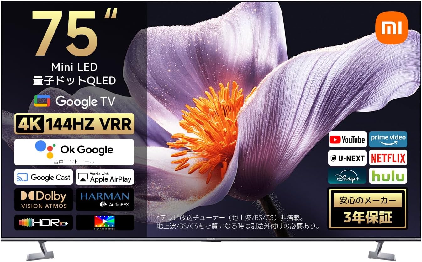 Xiaomi S Pro Mini チューナーレステレビ