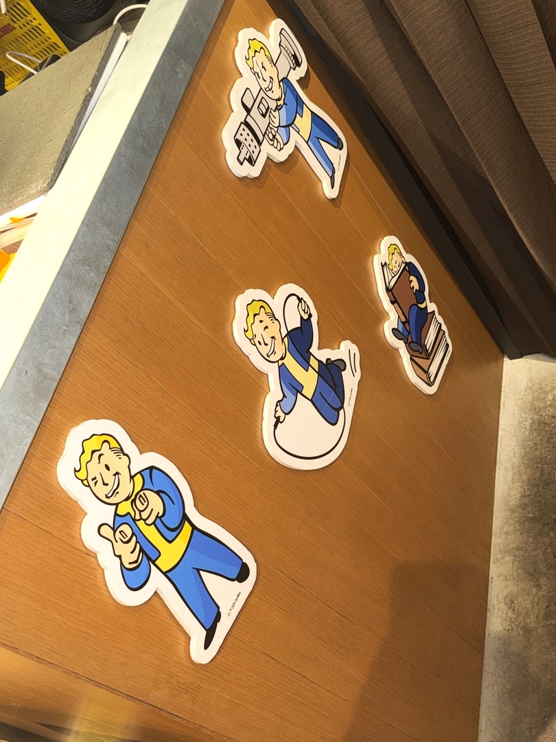 Vault-boyの装飾も可愛らしい