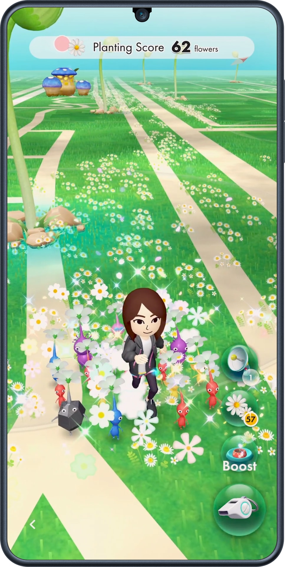 (C)Scopely Explore, Pikmin and Mii Characters / Artwork / Music (C) Nintendo.