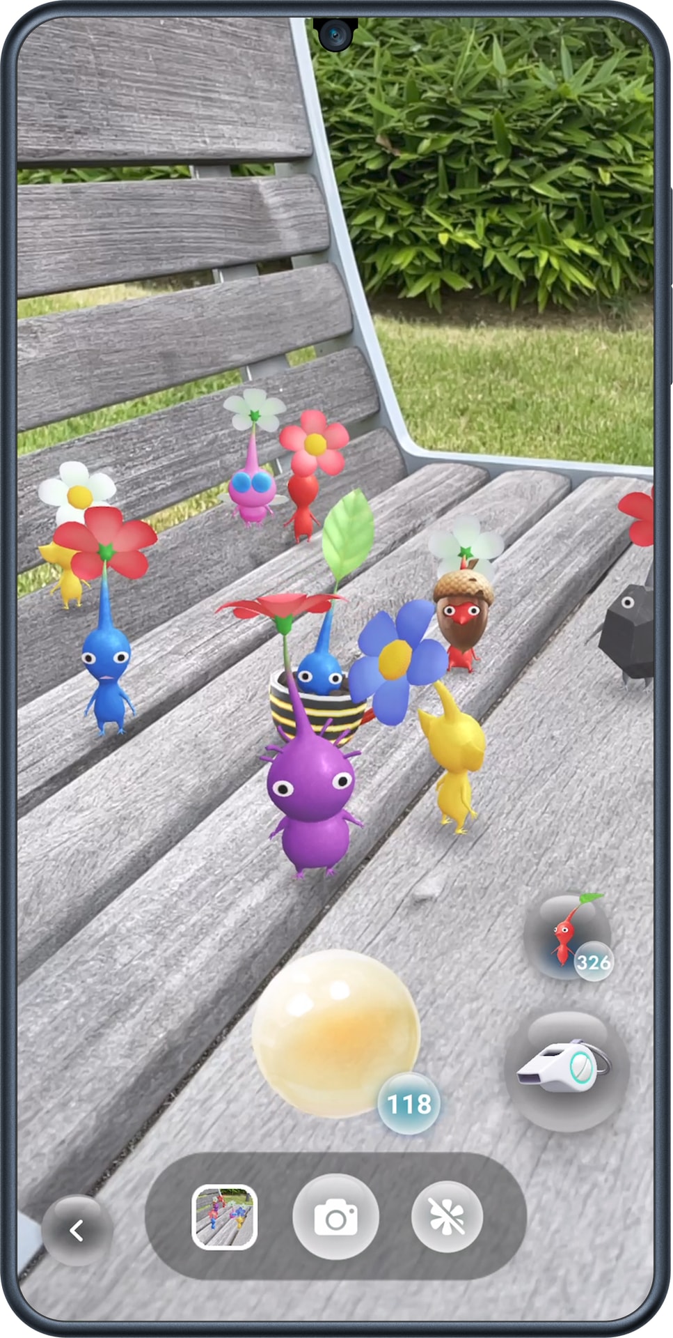 Scopely Exploreが配信している位置情報を使用したモバイルゲーム。（2021年11月1日 スマートデバイス）。(C)Scopely Explore, Pikmin and Mii Characters / Artwork / Music (C) Nintendo.