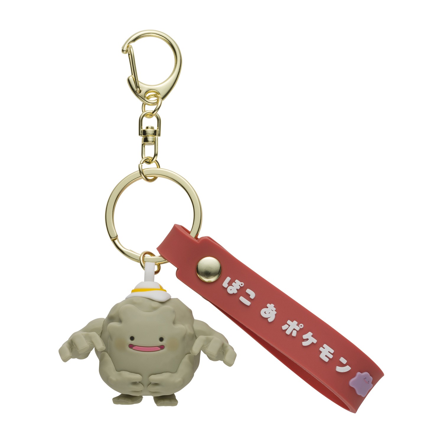 立体ラバーキーホルダー ぽこ あ ポケモン メタモン ハット（ゴローンへんしん）