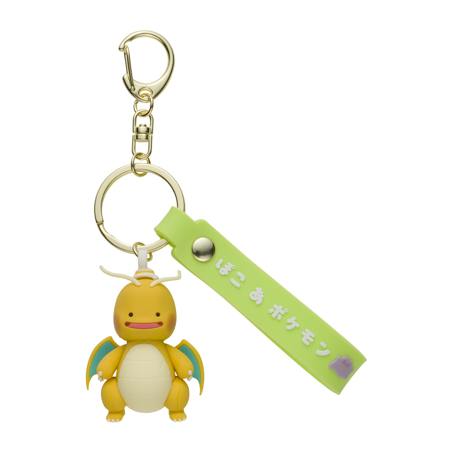立体ラバーキーホルダー ぽこ あ ポケモン メタモン ハット（カイリューへんしん）