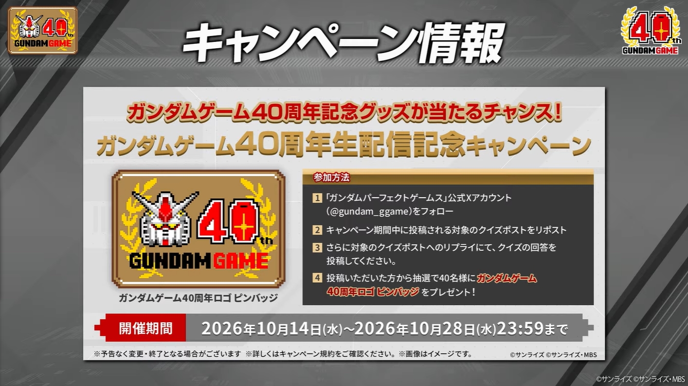 ガンダムゲーム40周年